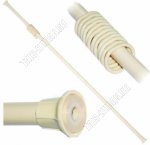 Карниз телескоп L1,1-2,1м +кольца,металл, бежев (25)