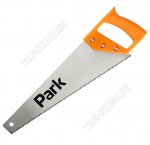 Ножовка по дереву 350мм,7зубьев на дюйм, инструментальная сталь, толщина лезвия 0,7мм, пластиковая ручка, оранжевый (12)