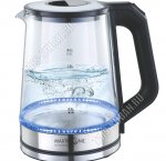 Чайник стекло 1,8л 1800Вт, LED подсветка, чёрный (12)