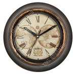 Часы (пластик) круг.d23см 