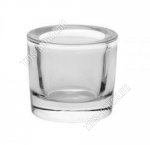 Подсвечник (стекло) на 1свечу  h6см d6,5см 