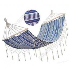 Гамак 200х120см полотно, поликоттон, деревянная планка, до 100кг (10) 