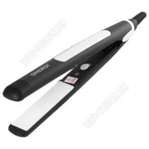 Выпрямитель д/волос, керамич. 20Вт пласт.22х85мм,макс.t220°,черн/бел (24) 