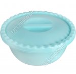 Миска аквамарин, с крышк 5л кругл.(d25,5 h13см) (20)