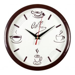 Часы (пластик+стекло) d22см 