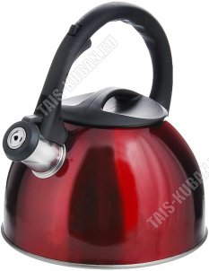 Чайник нерж 2,5л красный глянец (12) 