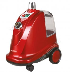 Отпариватель д/одежды 2800Вт д/воды 3.0л, телескоп.стойка 1,75м, цвет красный (4) 