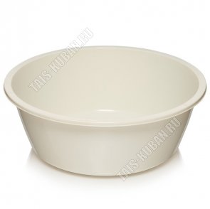 Таз слон.кость, кругл. 20л (d48 h14см) (10) 