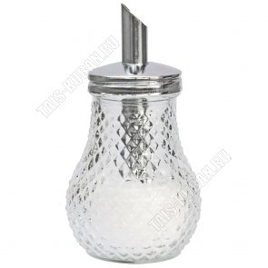 Сахарница-дозатор 230мл,стекло+нержавеющая сталь,подарочная упаковка (12) 