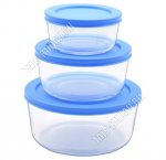 Контейнер кругл, Н-р 3шт 0,23/ 0,45/ 0,95л (d9,5/12,5/15см)