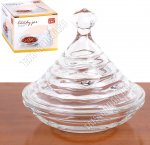 Вазочка д/сладостей с крышкой 0,12л d12см h12см 