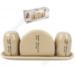 Жизнь прекрасна/капучино Специи набор 2шт и салфетниц, п/у (36)