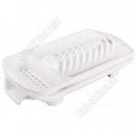 Сушилка д/посуд+ст.приб,СО СЛИВОМ (43х25 h6см) поддон,бел (6) 