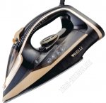 Утюг керамическая подошва 2600Вт,вертикальное отпаривание,паровой удар,для воды 320мл,регулировка t,защита от перегрева/перекручивания шнура,самоочистка,черно/золотой (10)