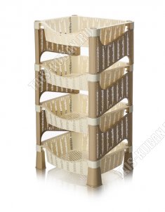 Полка/этаж.д/кухни,ванной 4-х яр.(41х33 h78см) 