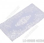 Ажурная салфетка, серебро, прям (40х84см) 