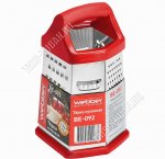 Терка 6-ти гранная h20см,красная ручка (12)