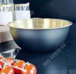 Салатник черн/золото 2,1л d21см (20)