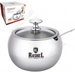 Сахарница из нержавеющей стали 500мл d12см с ложкой (12) 