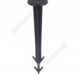 Колышек опора (пластик) набор 10шт h11,5см d2,5см, черный (10/200)