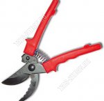 Секатор зубч. 22,5см возврат.пружин., фиксатор, пласт.ручка, сталь, Павлово (10)