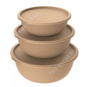 Миска с крышк, Н-Р 3шт 