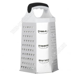 Терка 6-ти гран,h22см,жесть,пласт.ручк,цв в ассорт (4) 