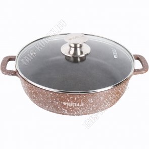 Brown Granite Сотейник 3,0л d24 h6см с крышкой (6) 