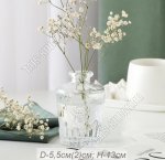 Ваза мини для цветов (стекло) h10см d2/5,5см ф.